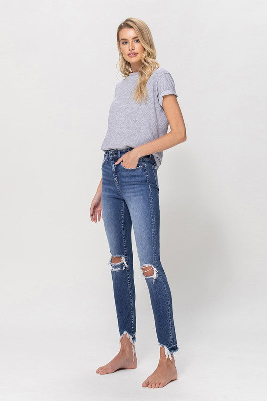High Rise Ankle Skinny jeans