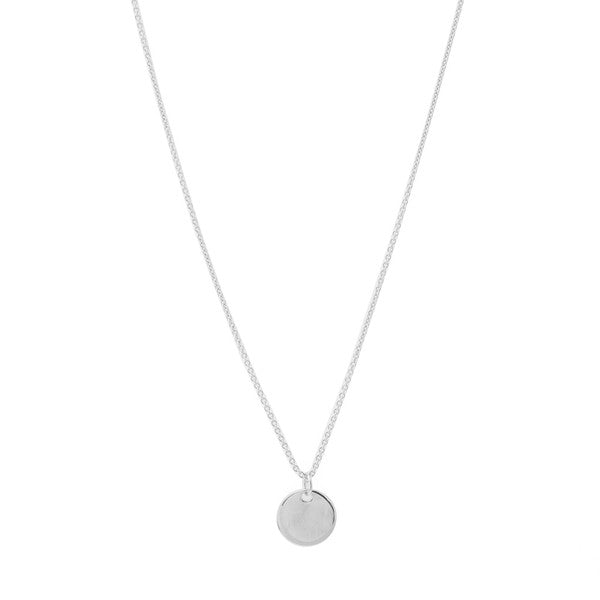Hanging Sun Circle Disc Necklace