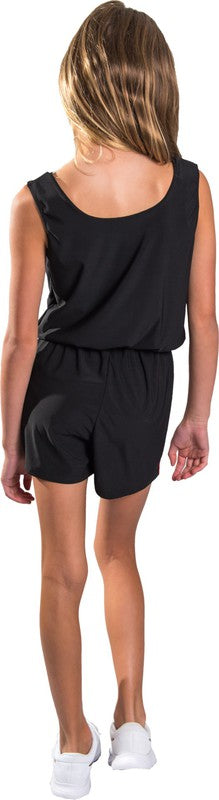 KIDS STRIPE SIDE SLEEVELESS ROMPER