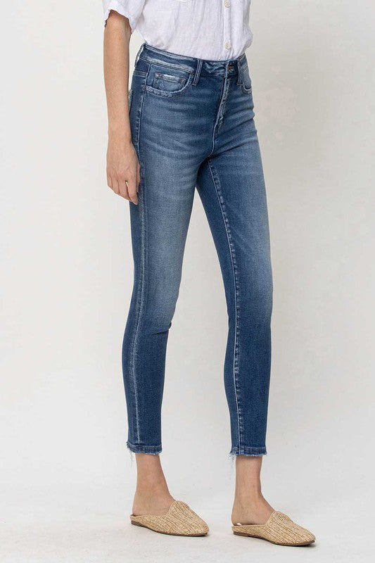 High Rise Crop Skinny jeans