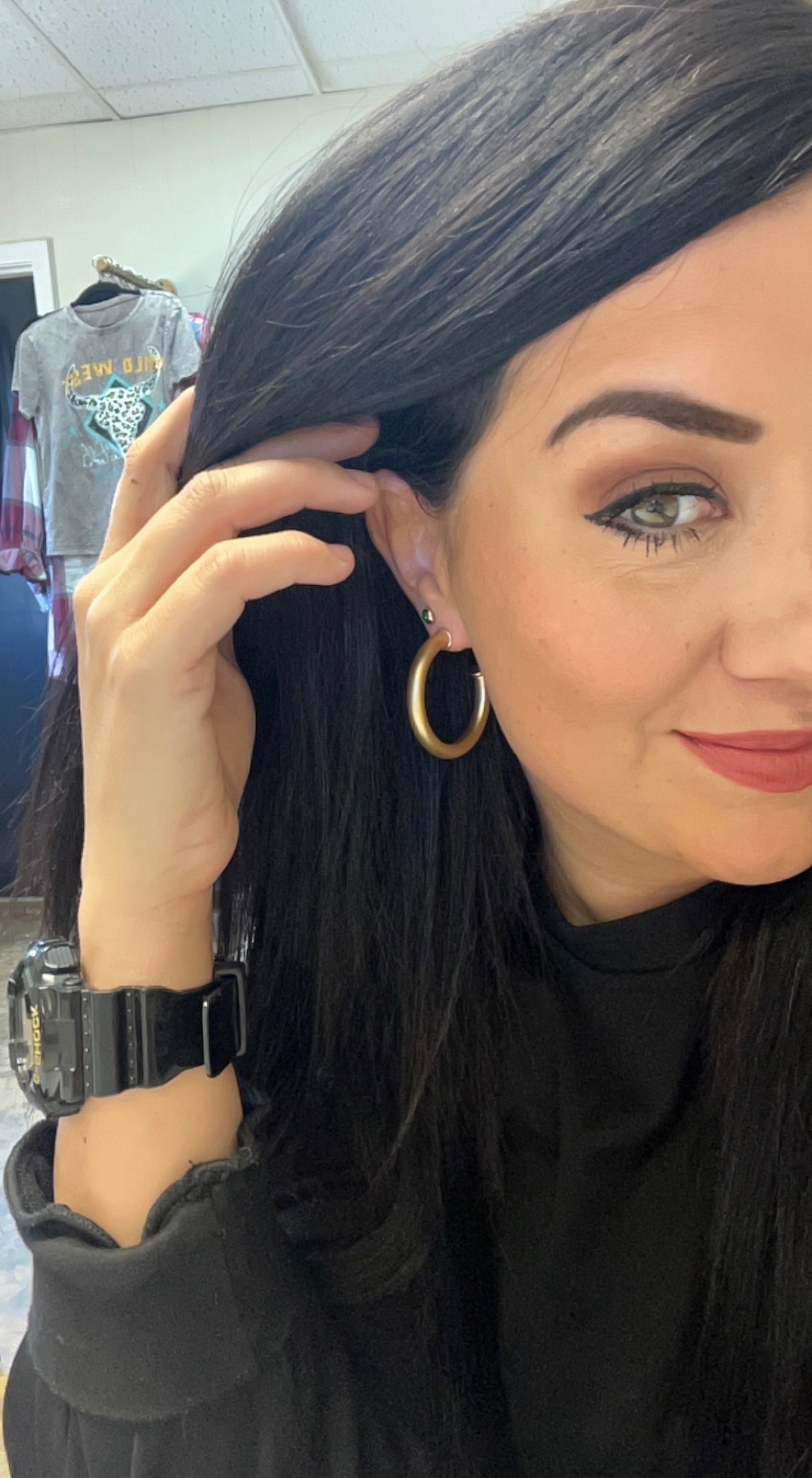 Gold hoop