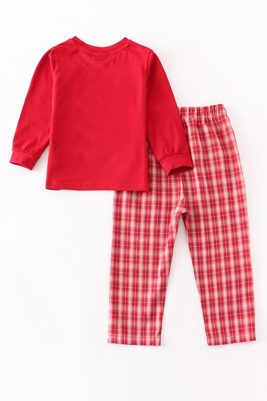 Kid Red snowman boy set