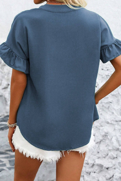 Rouched short sleeve