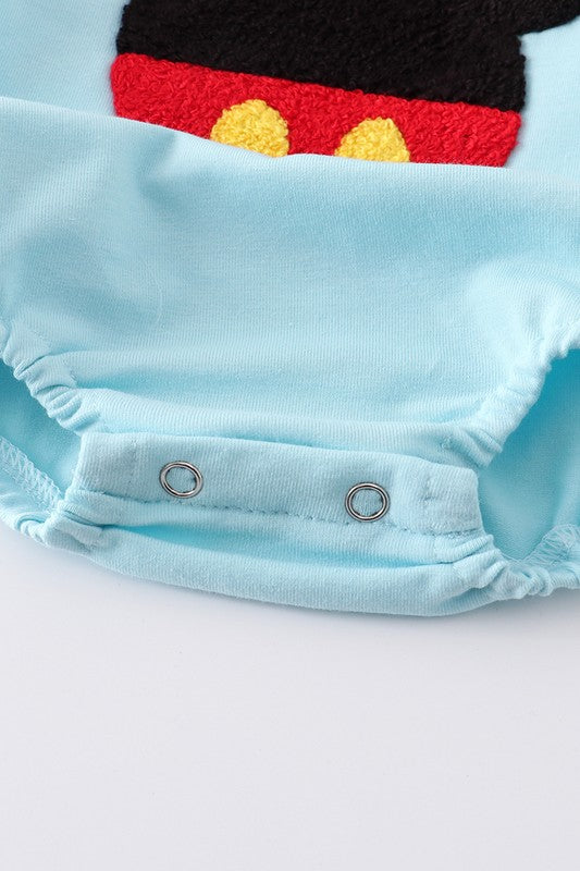 Kid Blue french knot charactor boy bubble