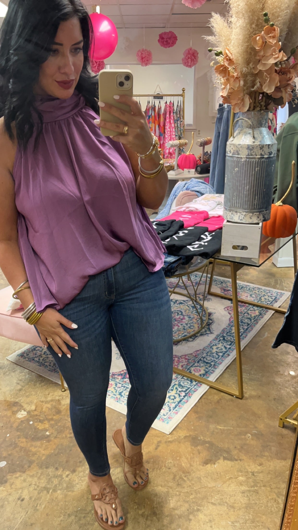 Jewl purple silk