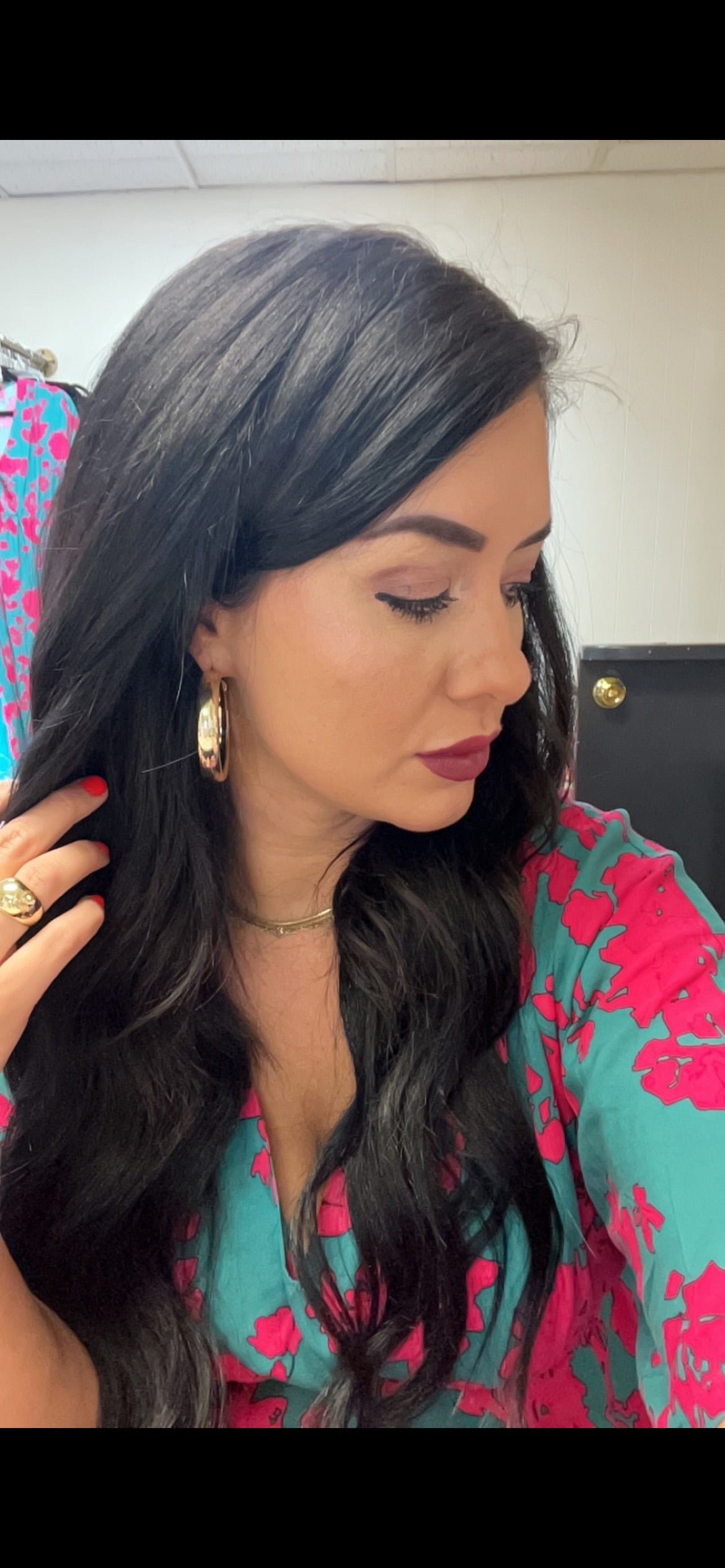 Large gold hoop