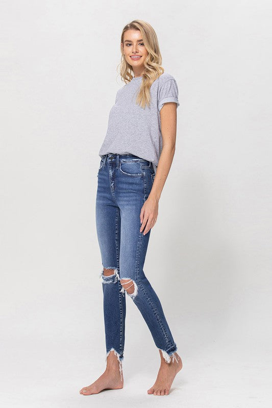 High Rise Ankle Skinny jeans