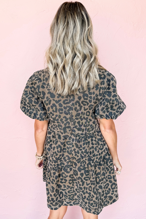 Leopard dress preorder