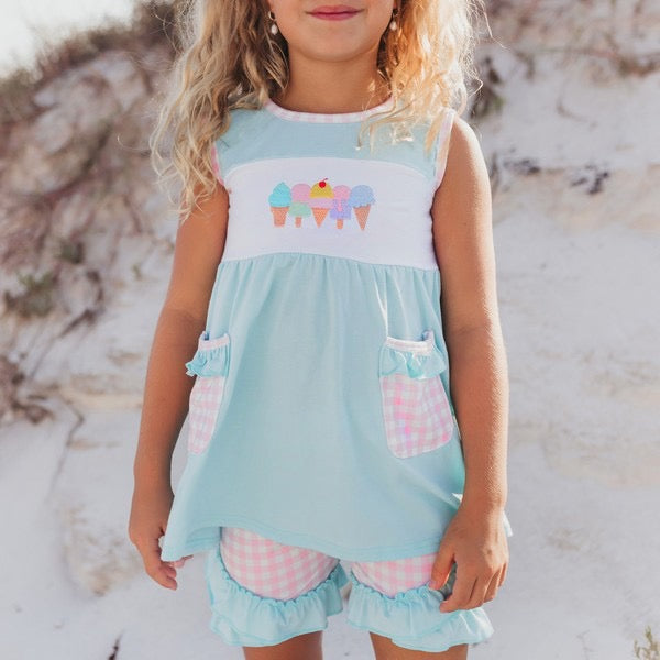 Ice cream smocked set