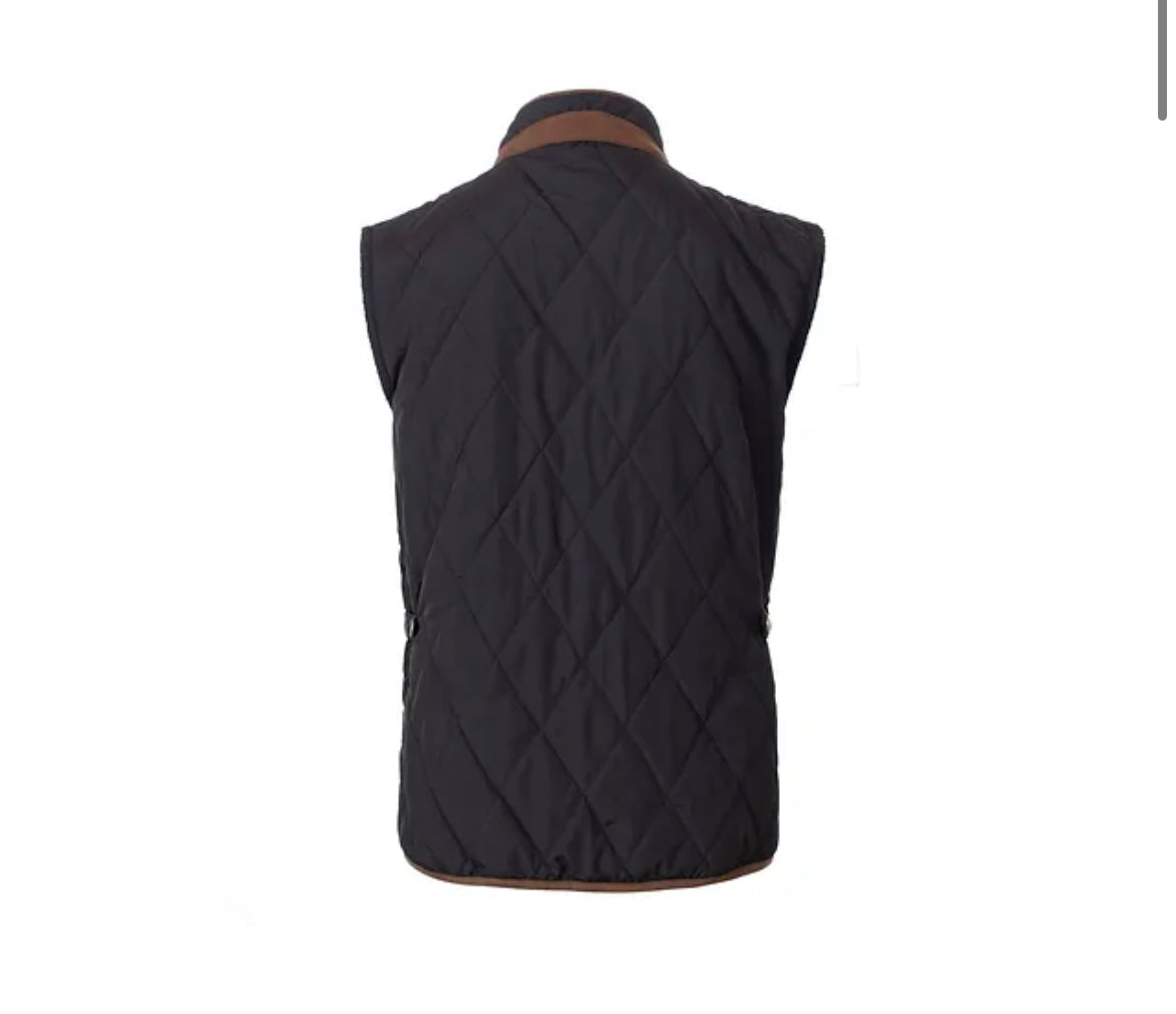Heritage quilted vest fieldstone