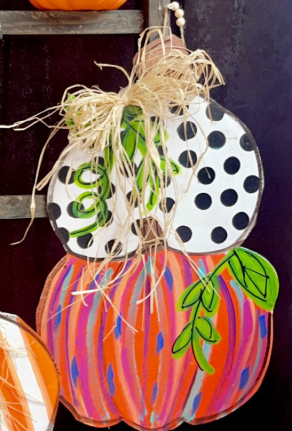 Splashes of blue pumpkin