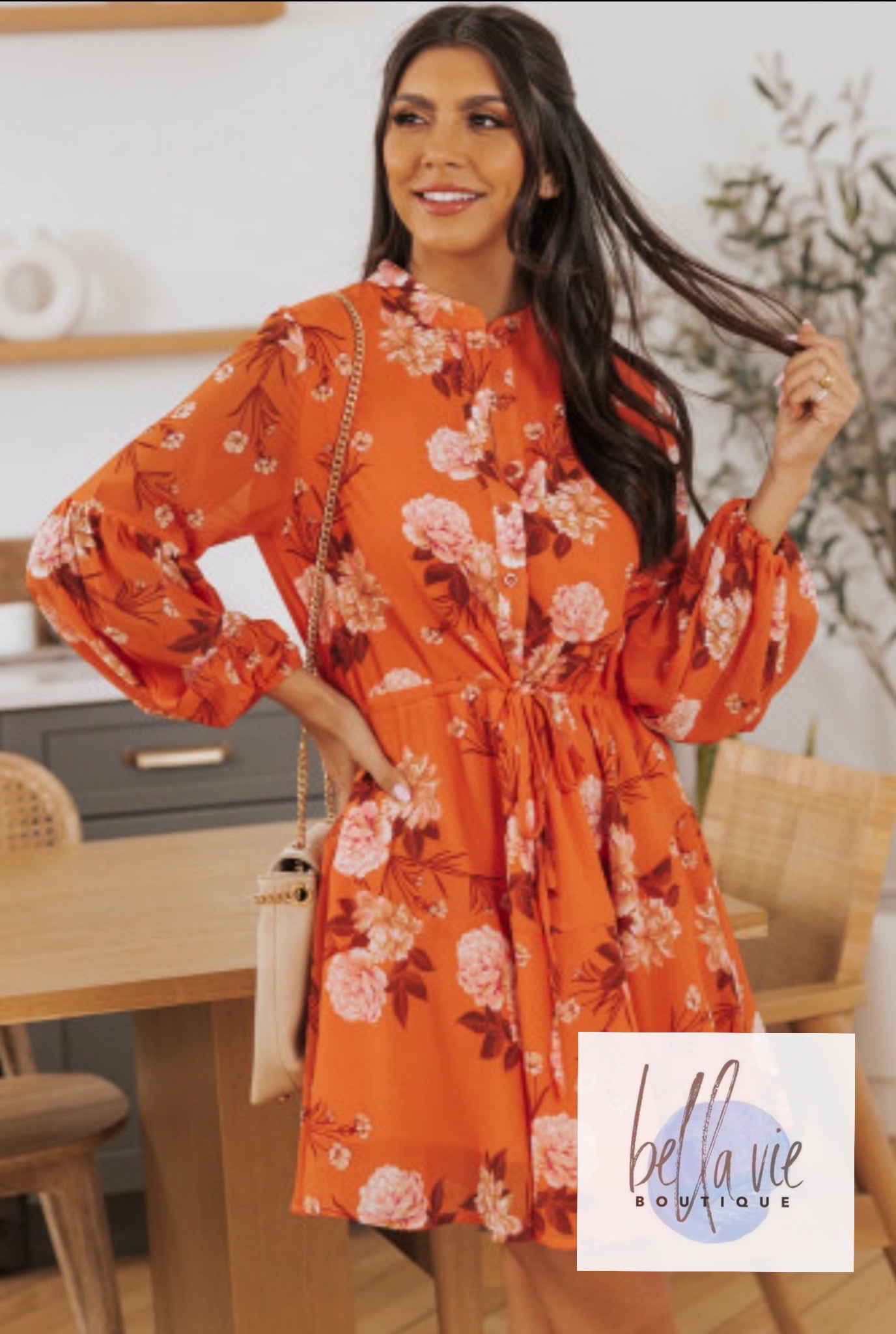 Orange Fall dress