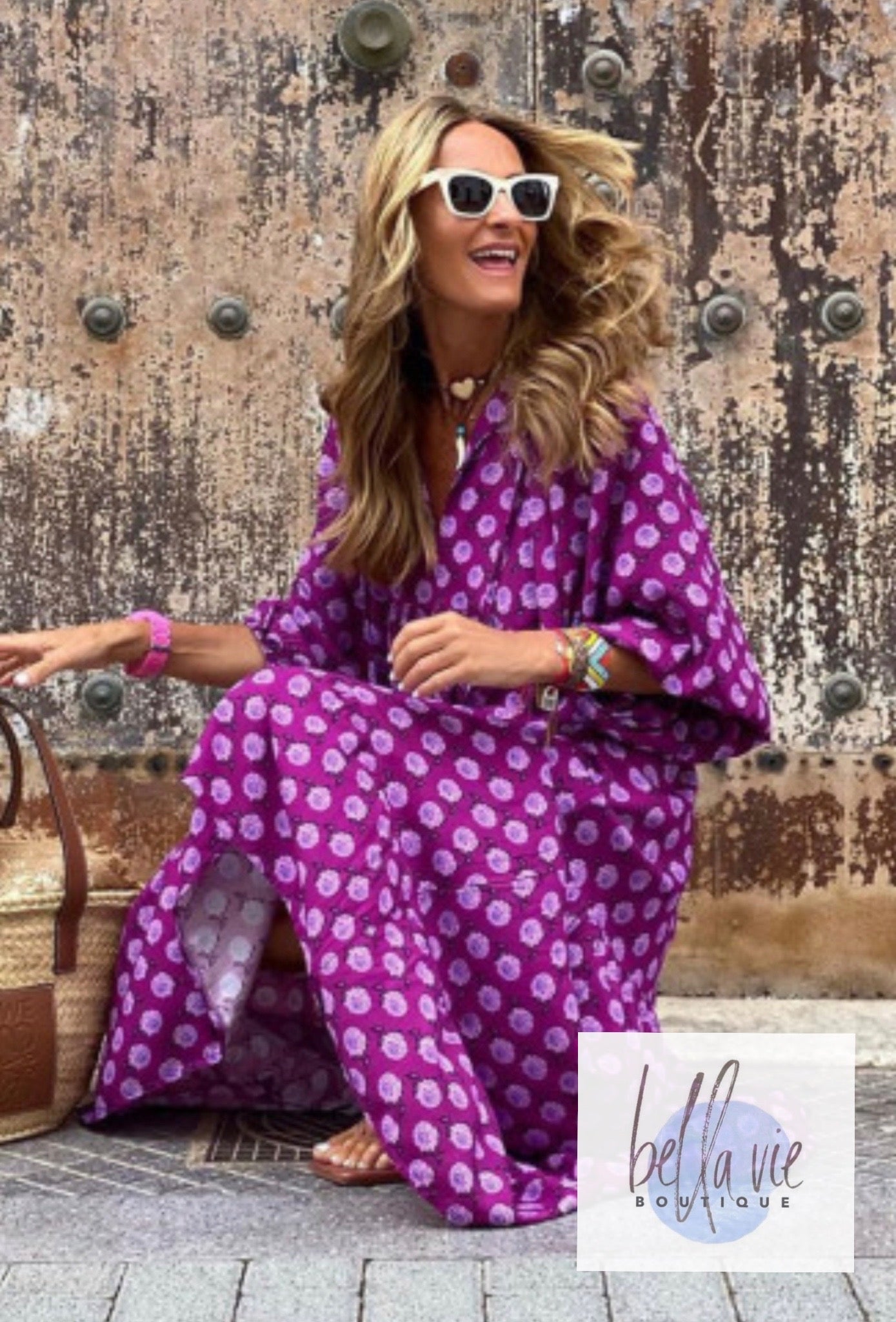Purple dot maxi