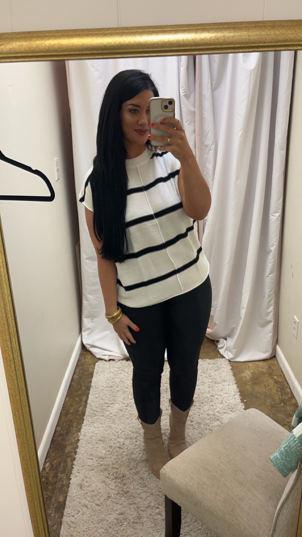 White stripe top