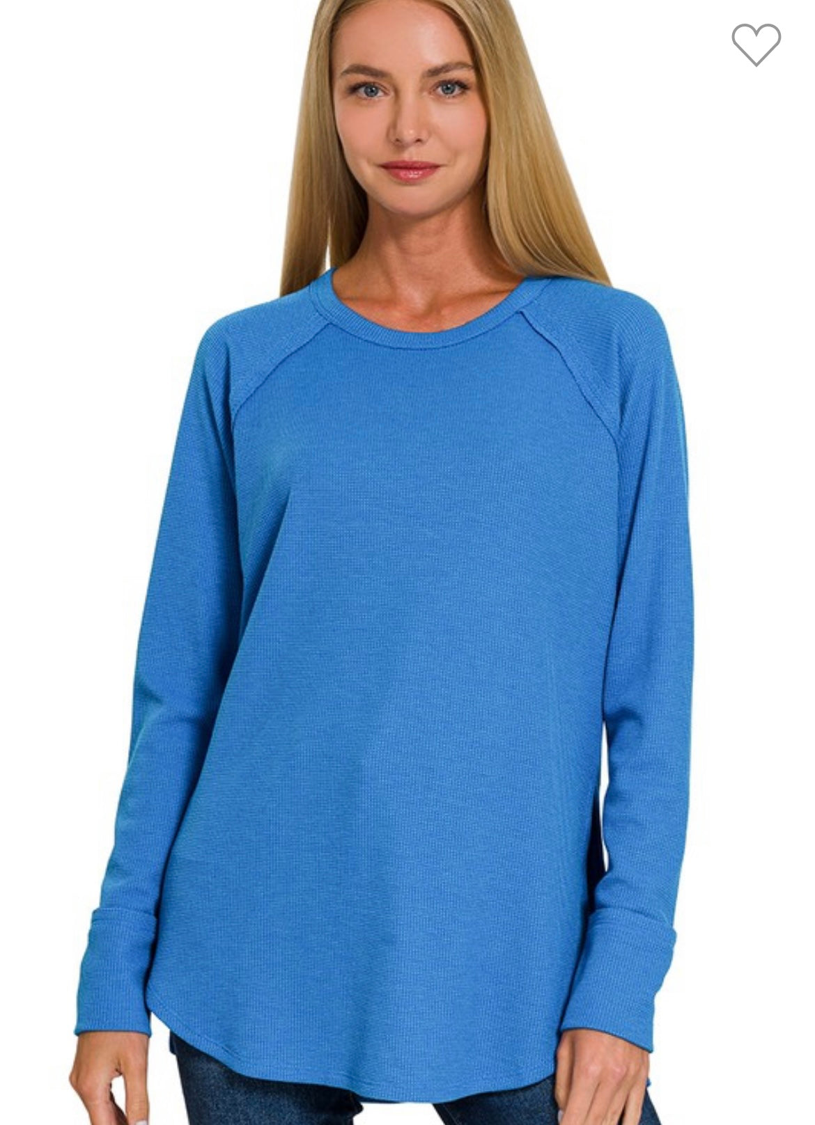 waffle knit top
