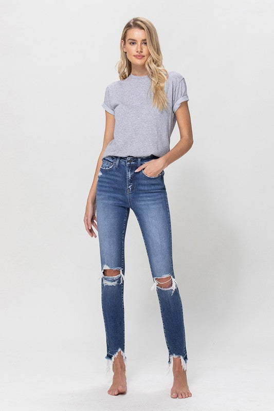 High Rise Ankle Skinny jeans