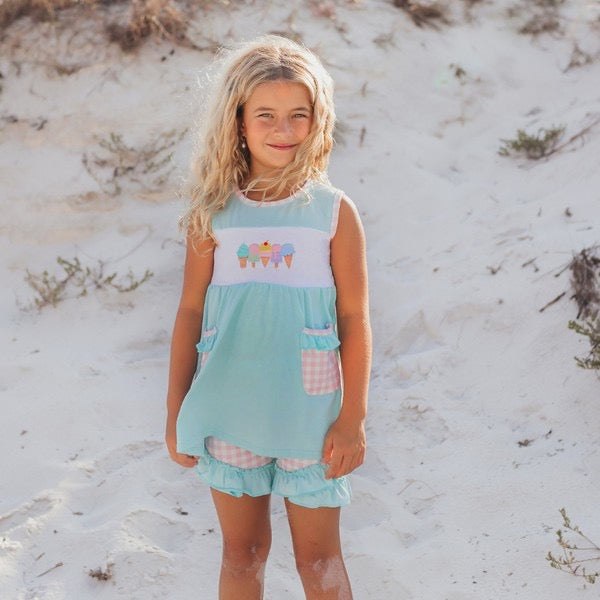 Ice cream smocked set