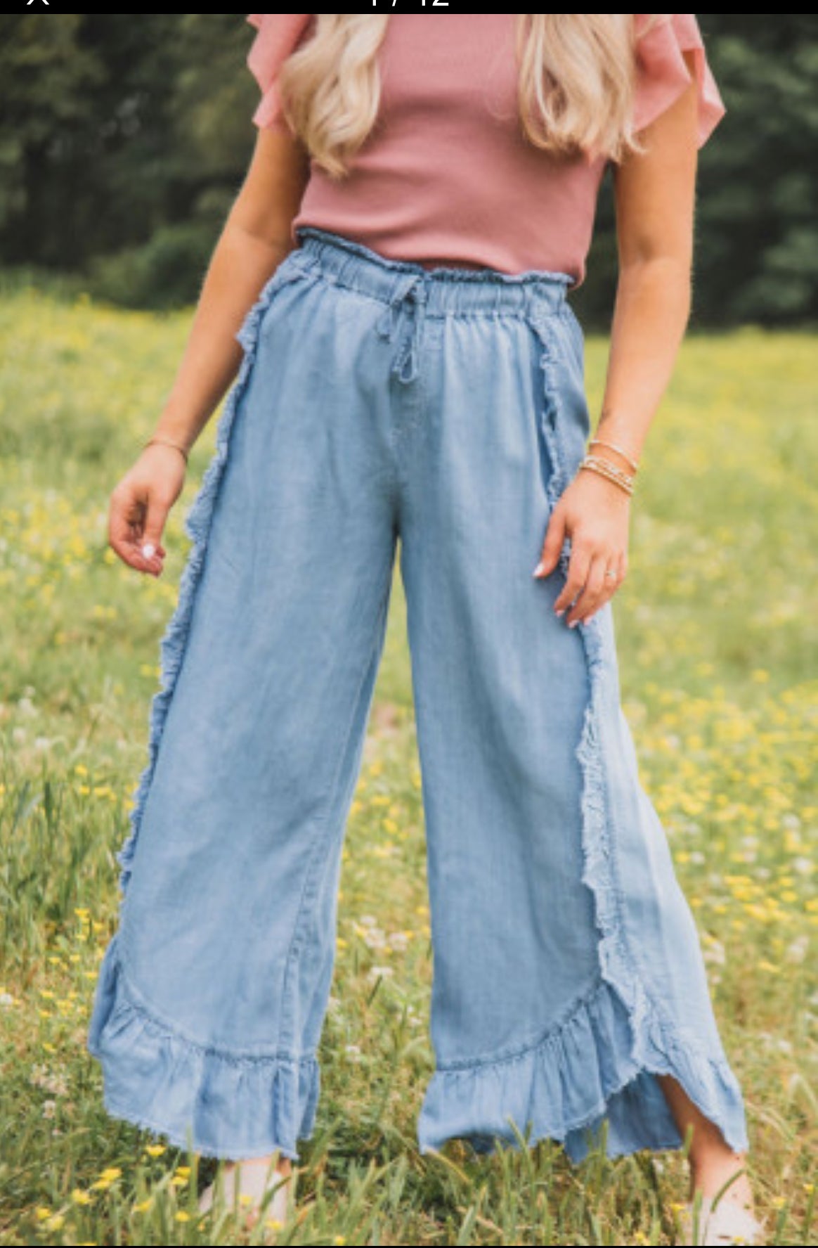 Ruffle pants