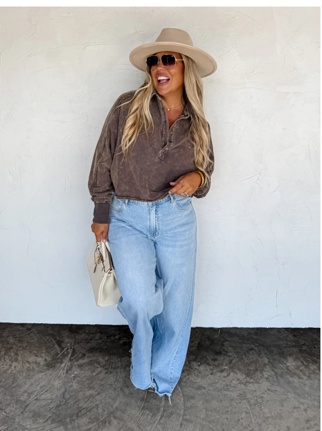 Quincy wide leg jeans preorder