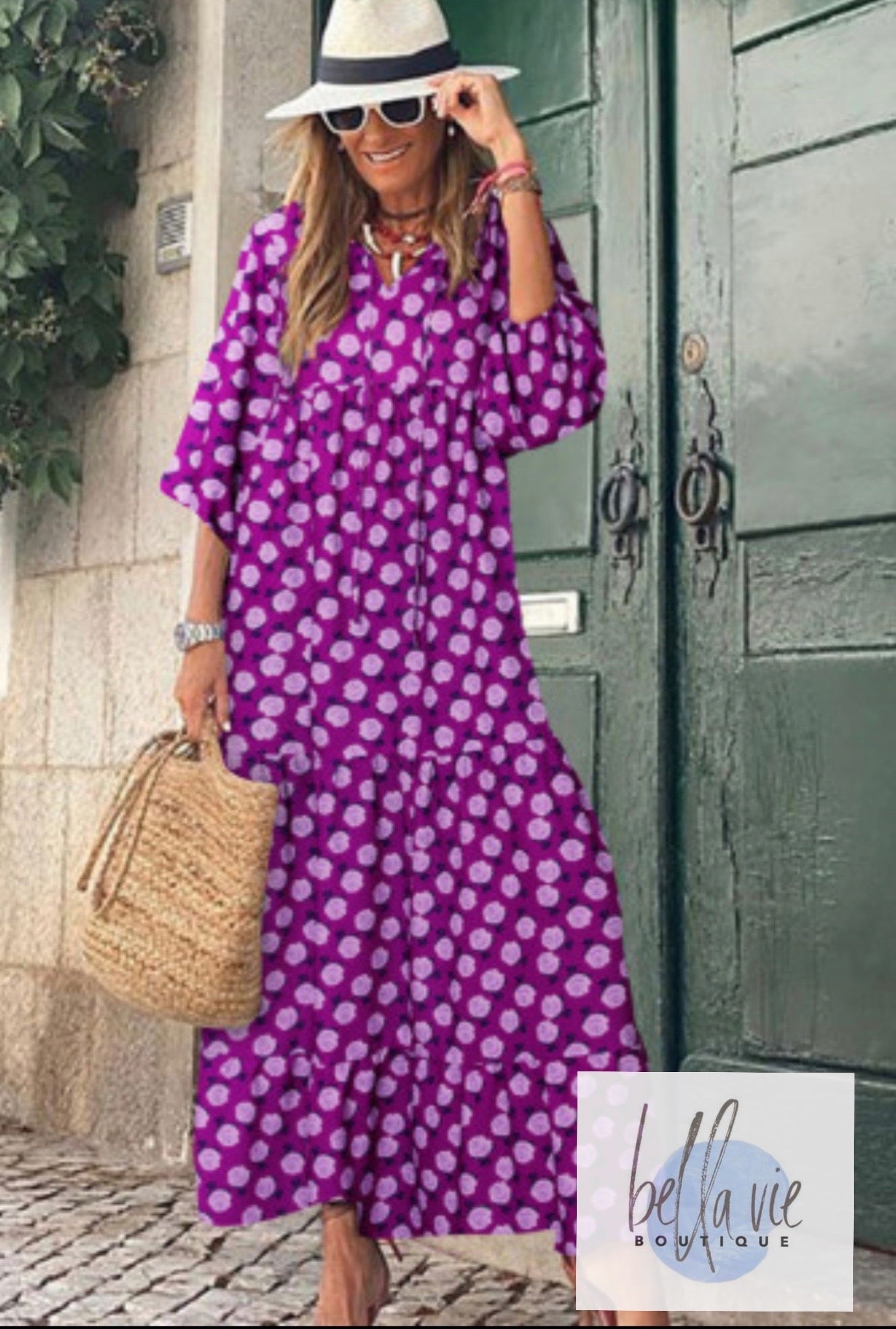 Purple dot maxi