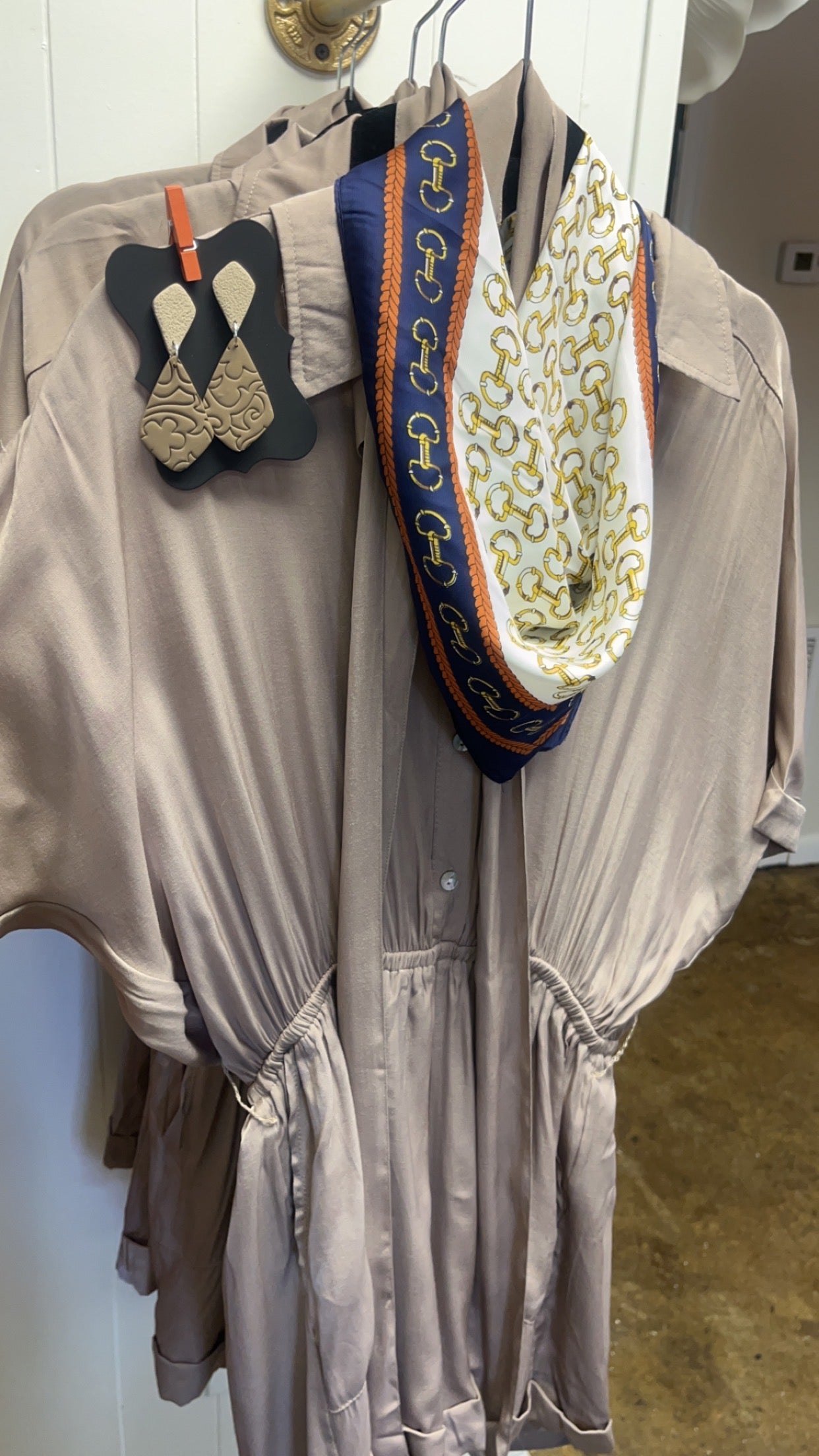 Glam tan romper