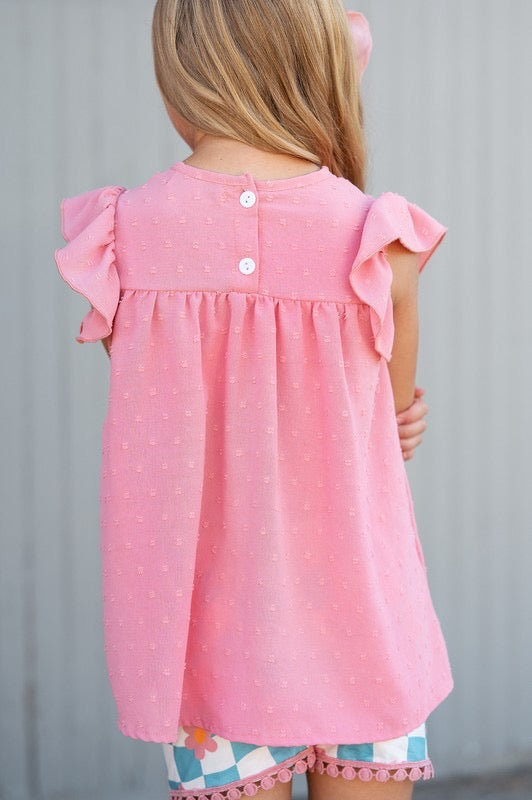 Girls retro check set