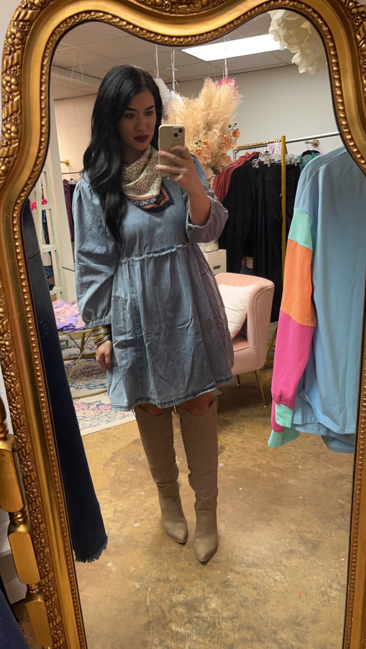 Denim dress