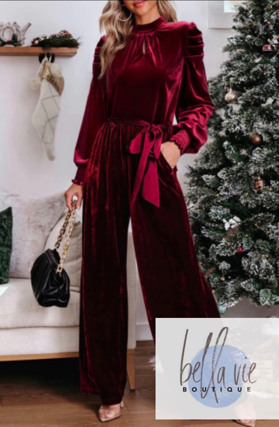 Red wine jumsuit