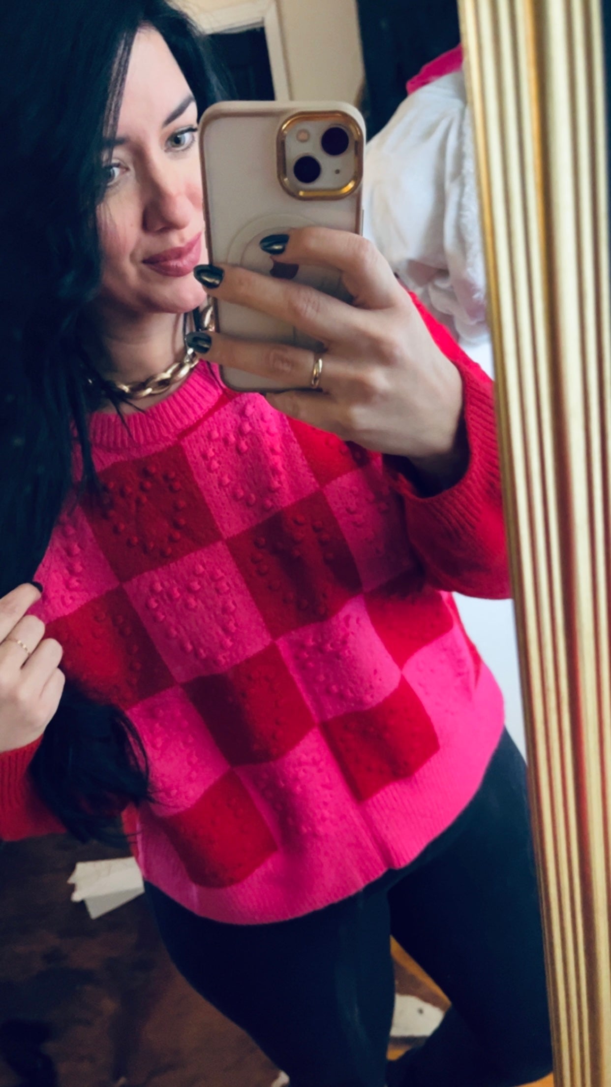 Check Vday sweater