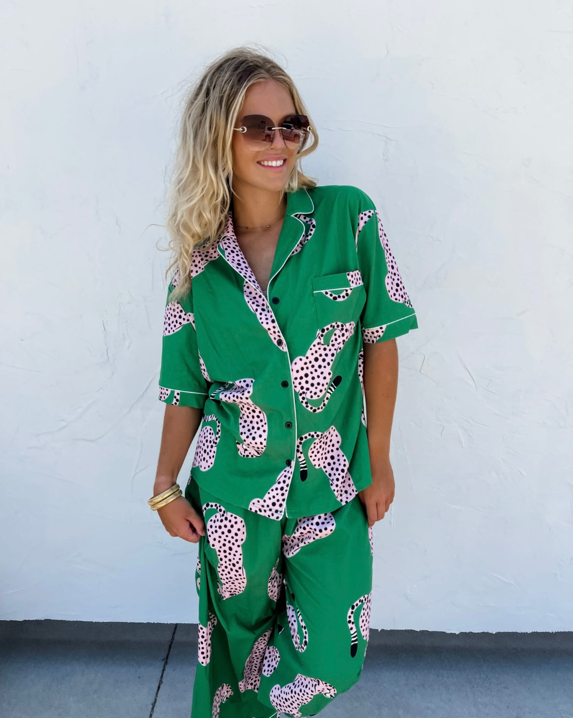 Luxe leopard pjs