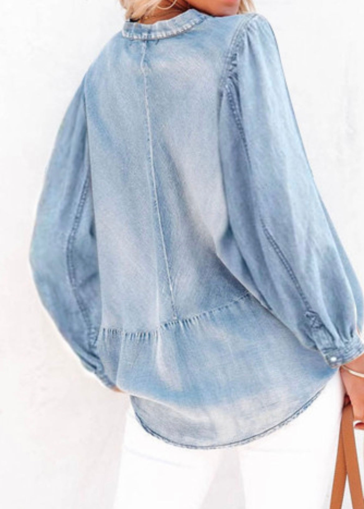 LS denim top