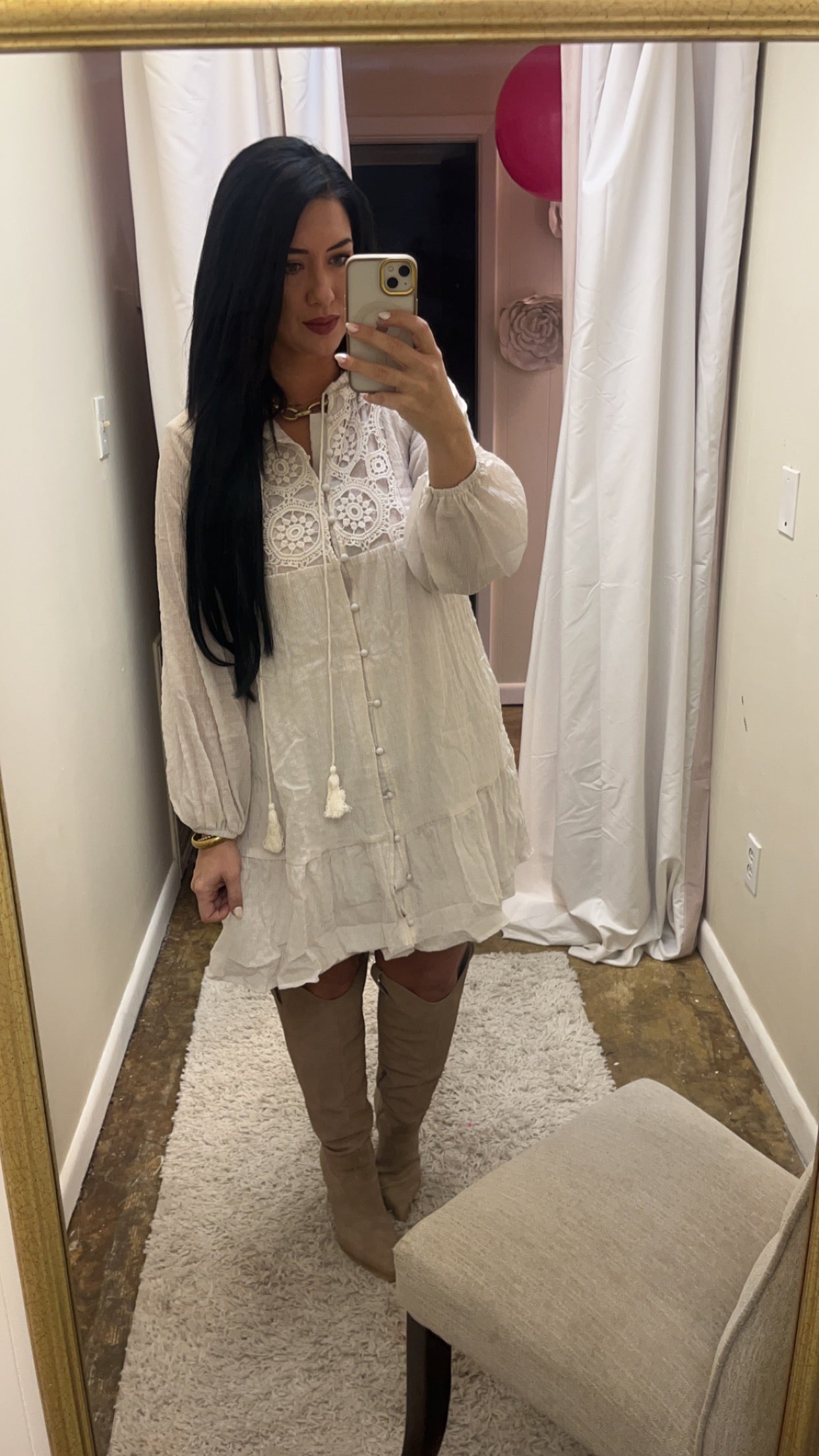 Simple white dress