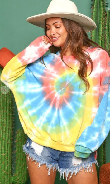 tie dye sweatshirt