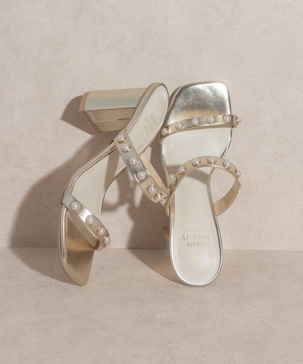 OASIS SOCIETY Victoria Pearl Strap Heel