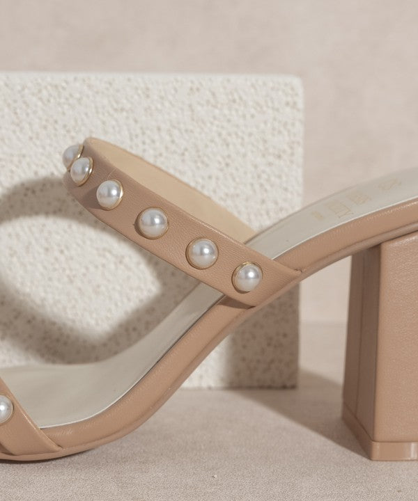 OASIS SOCIETY Victoria Pearl Strap Heel