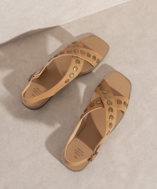 OASIS SOCIETY Kylie Studded Cross Band Sandal