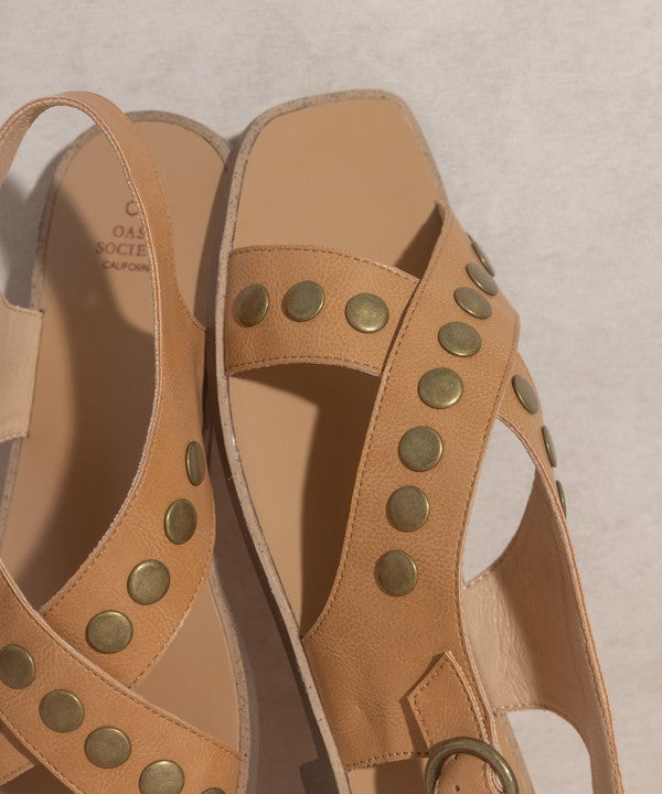 OASIS SOCIETY Kylie Studded Cross Band Sandal