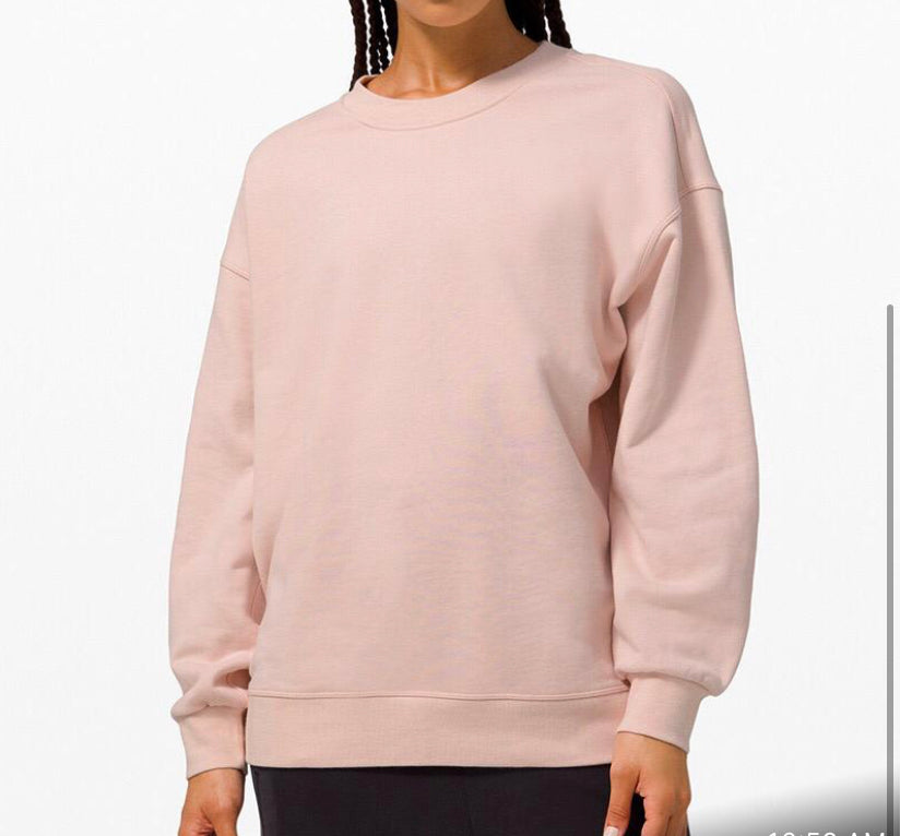 Lu dupe sweatshirt pink