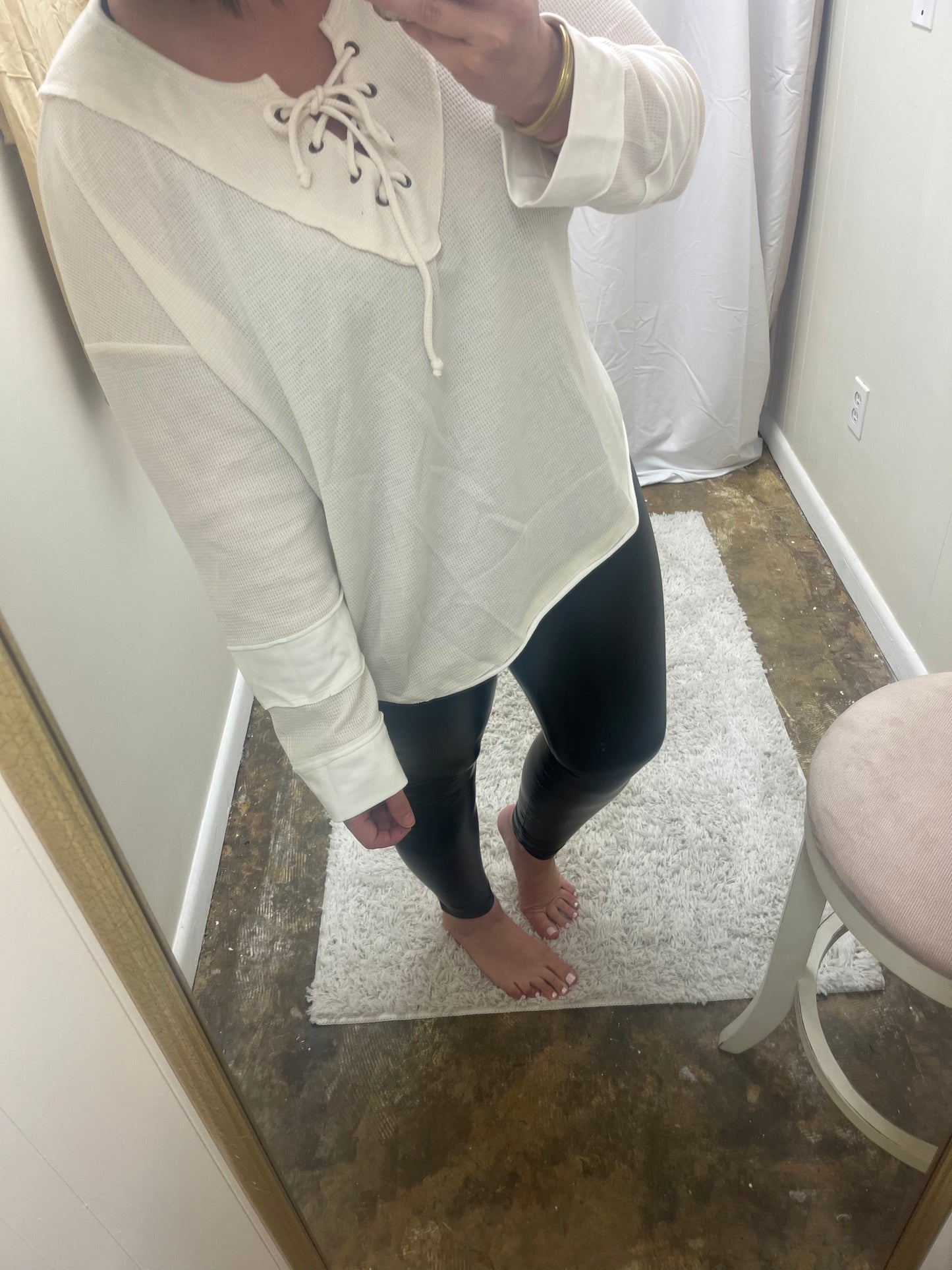 Leather leggings