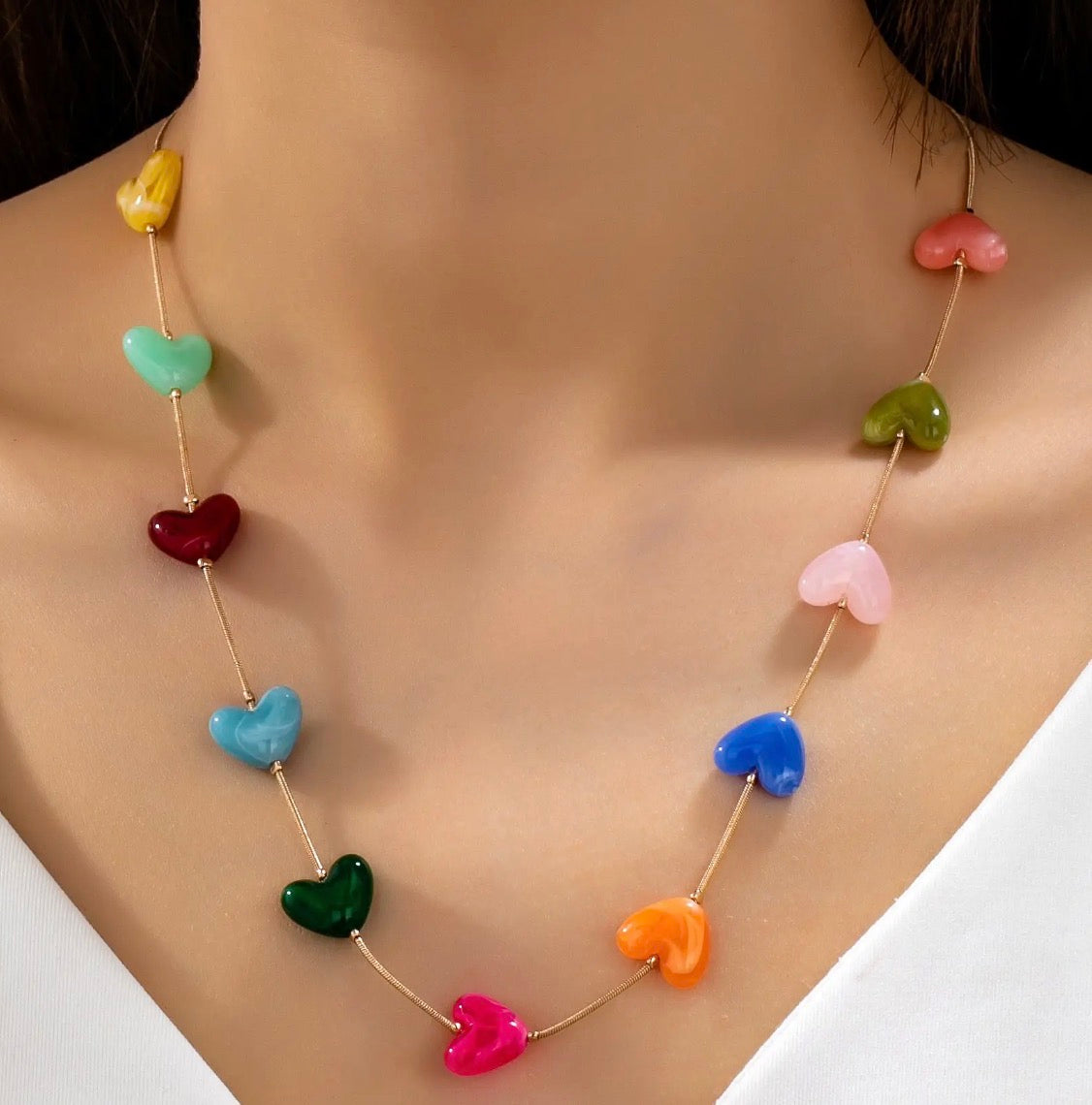 Multi heart necklace