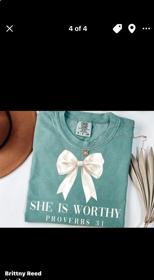 She is worthy