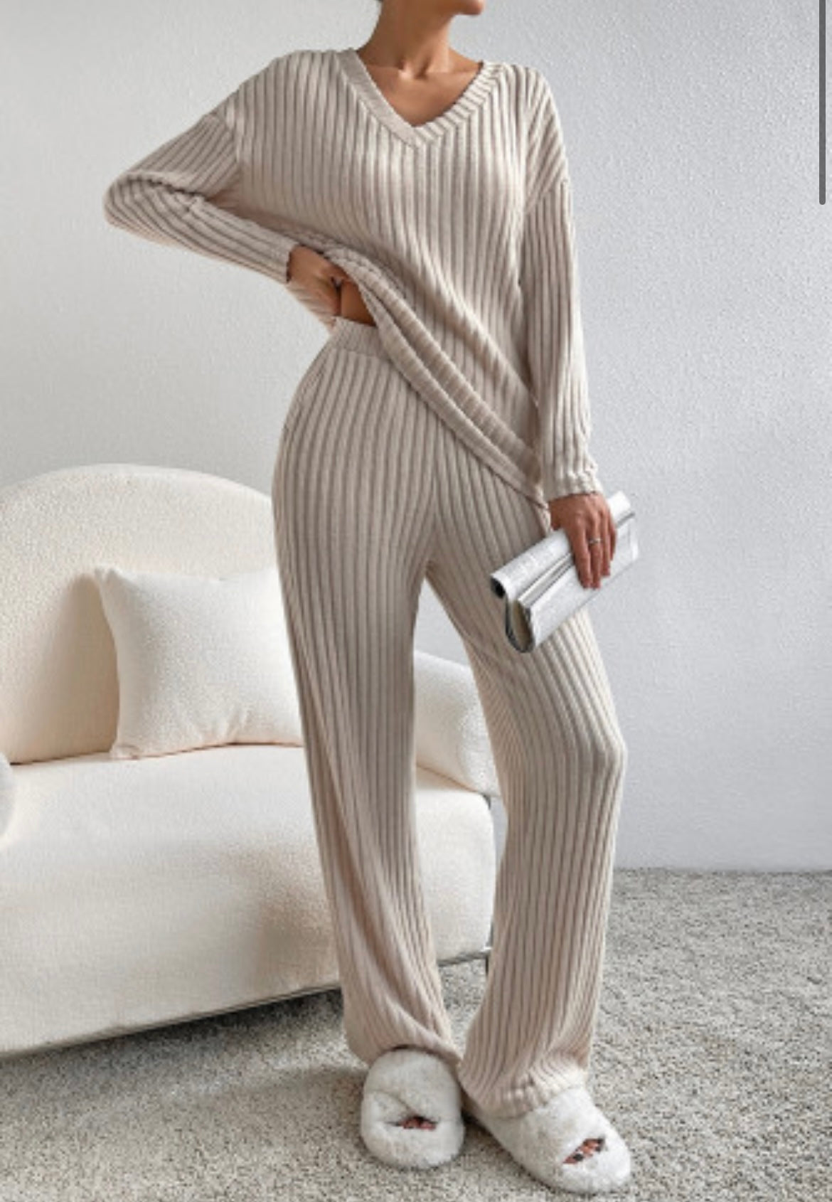 Ribbed lounge set