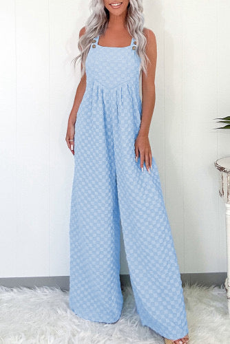 Checked pocketed high waist overall🤩🤩🤩