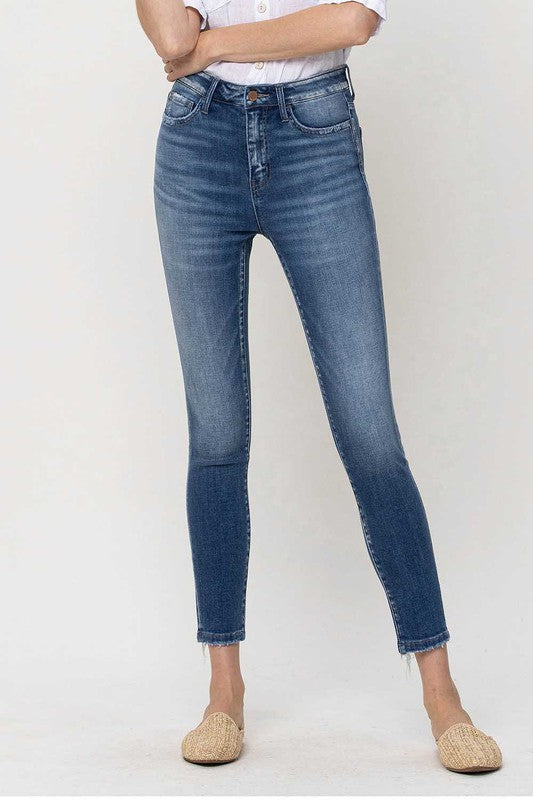 High Rise Crop Skinny jeans