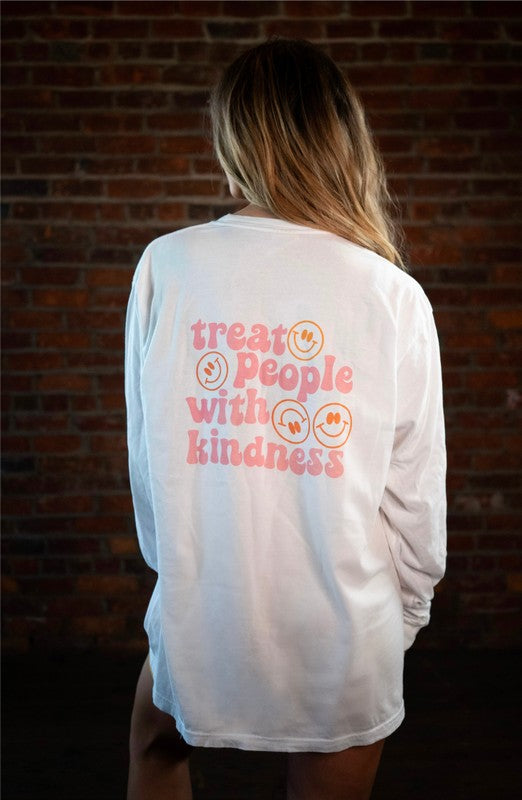 Treat People With Kindness Comfort Color LS Tee