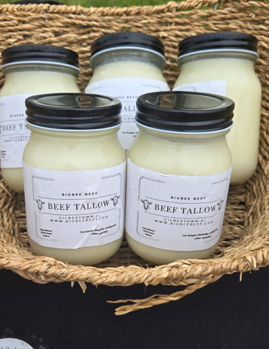 Beef tallow for cooking