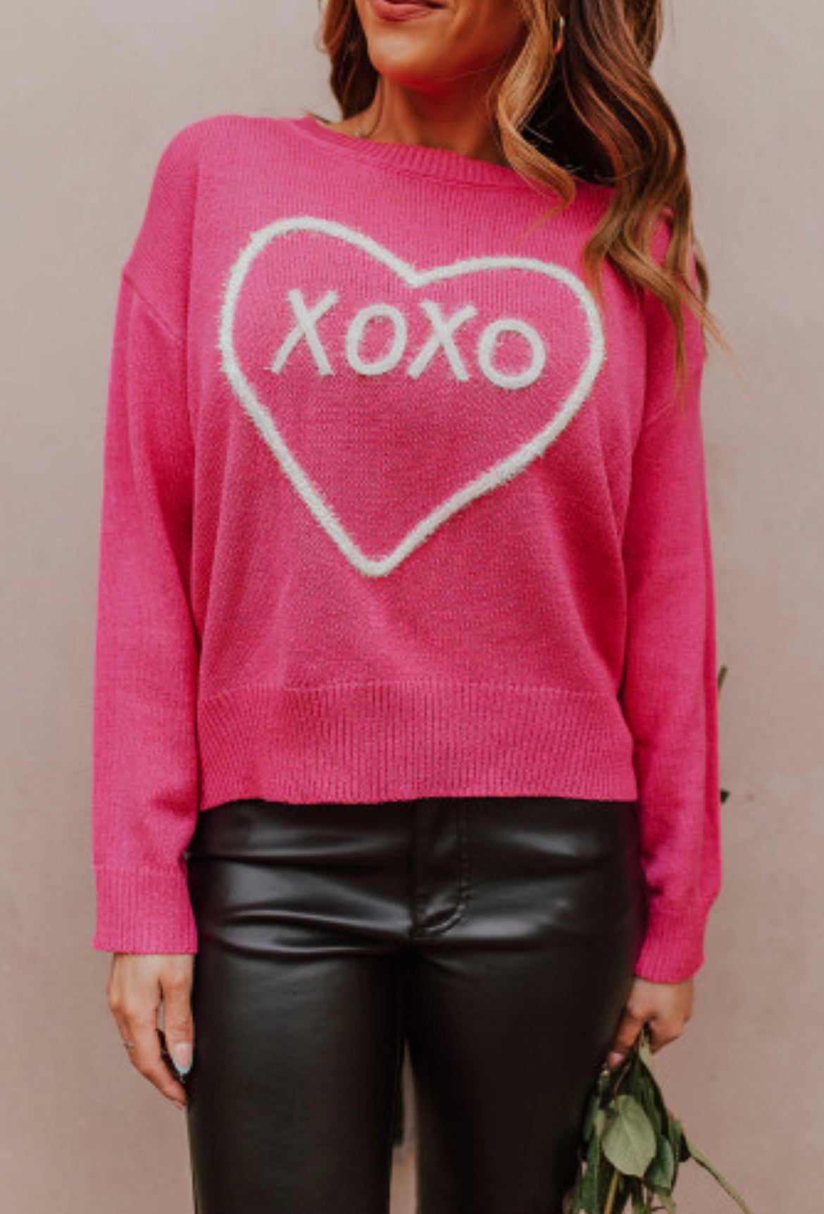 Xoxo pink heart