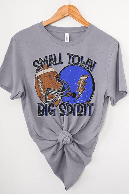 Game Day Blue Helmet Small Town Big Pride Tee