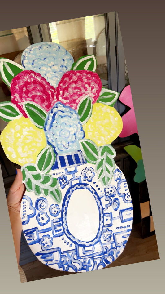 Orchid flower door hanger