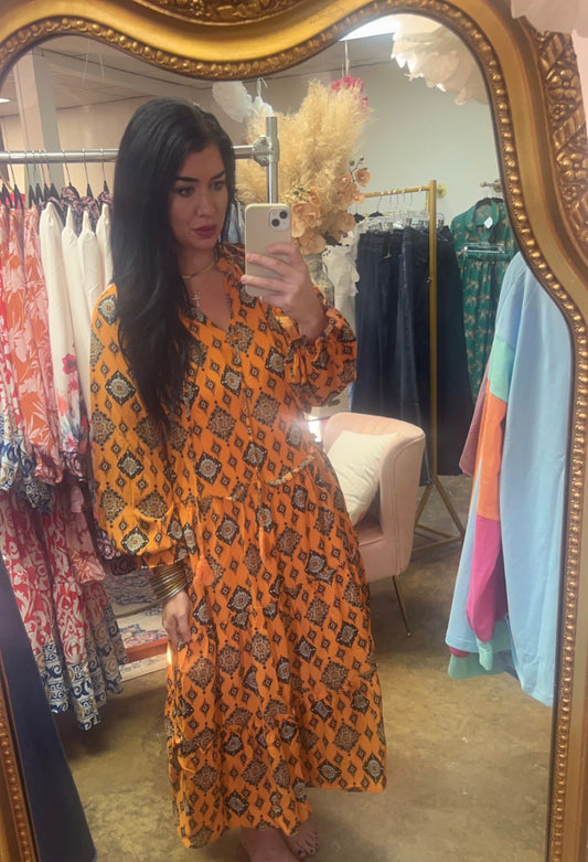 Orange boho